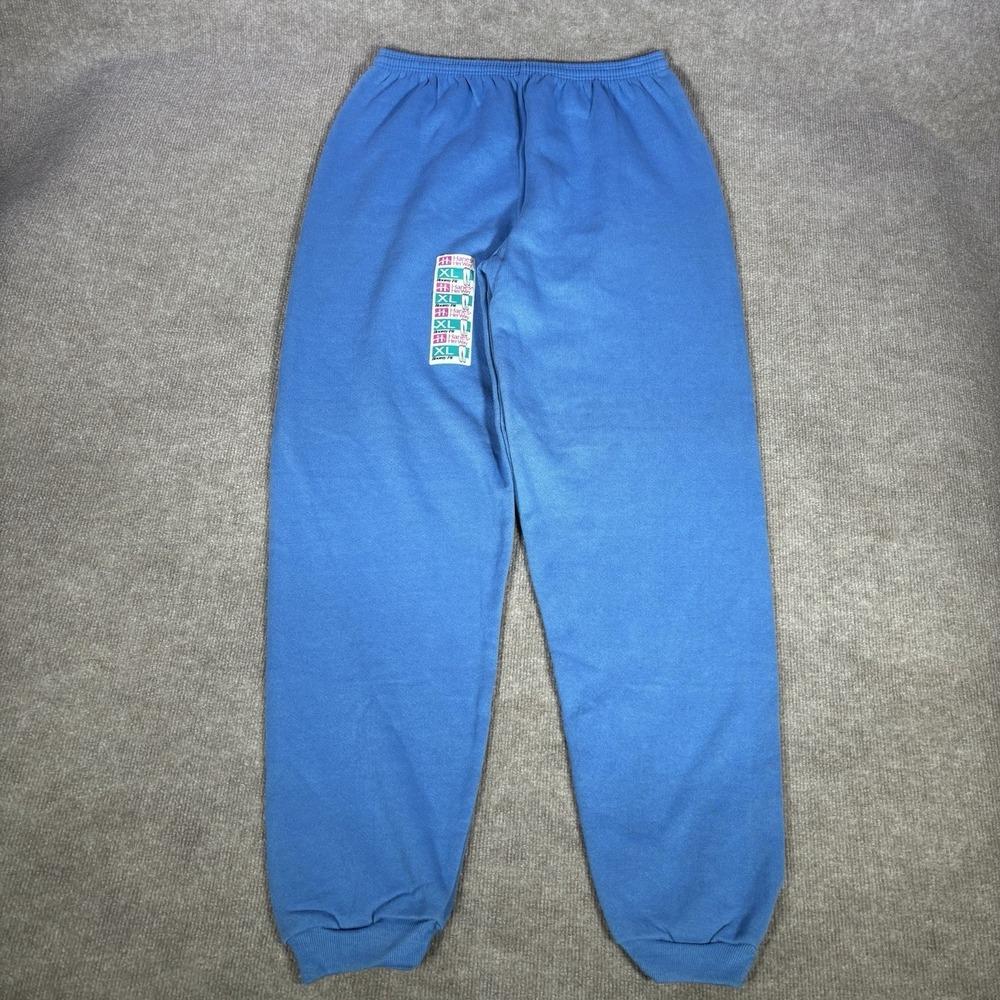 Hanes Her Way Sweatpants Womens XL Blue Fleece Blank‎ Made In USA 90s NWOT